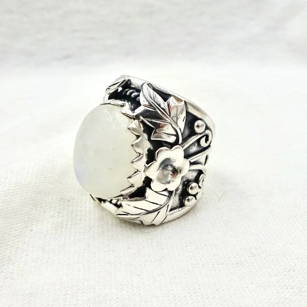 ARYA STERLING SILVER RING Angel Aura Opal Quartz